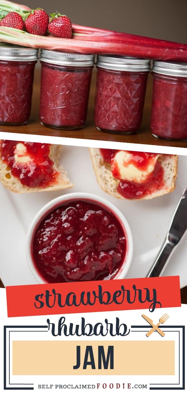 How to Make Strawberry Rhubarb Jam - Self Proclaimed Foodie