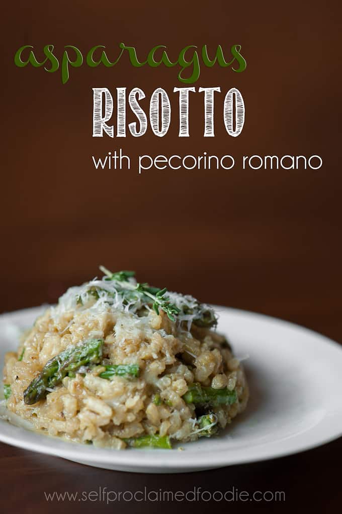 asparagus risotto with pecorino romano