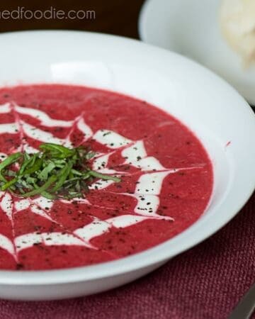 Fresh Beet Soup is a healthy, vibrant, gorgeous soup that is perfect during summer, fall, winter or spring. Serve with hot crusty bread and enjoy!