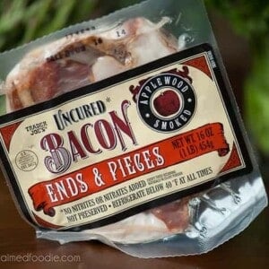 This wonderfully delicious package of apple wood smoked bacon ends and pieces is exactly the same product as sliced bacon, but it is much cheaper and can be used in a wide variety of recipes.