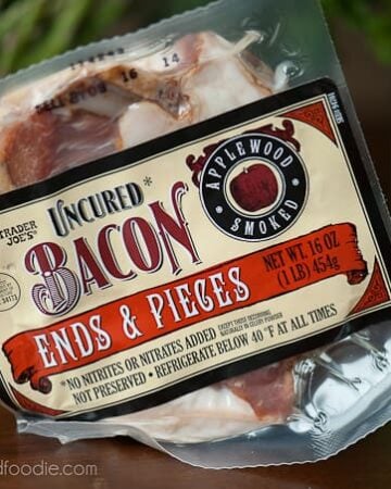 This wonderfully delicious package of apple wood smoked bacon ends and pieces is exactly the same product as sliced bacon, but it is much cheaper and can be used in a wide variety of recipes.