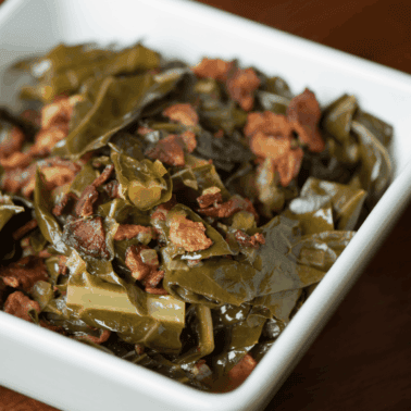 collard greens and bacon.