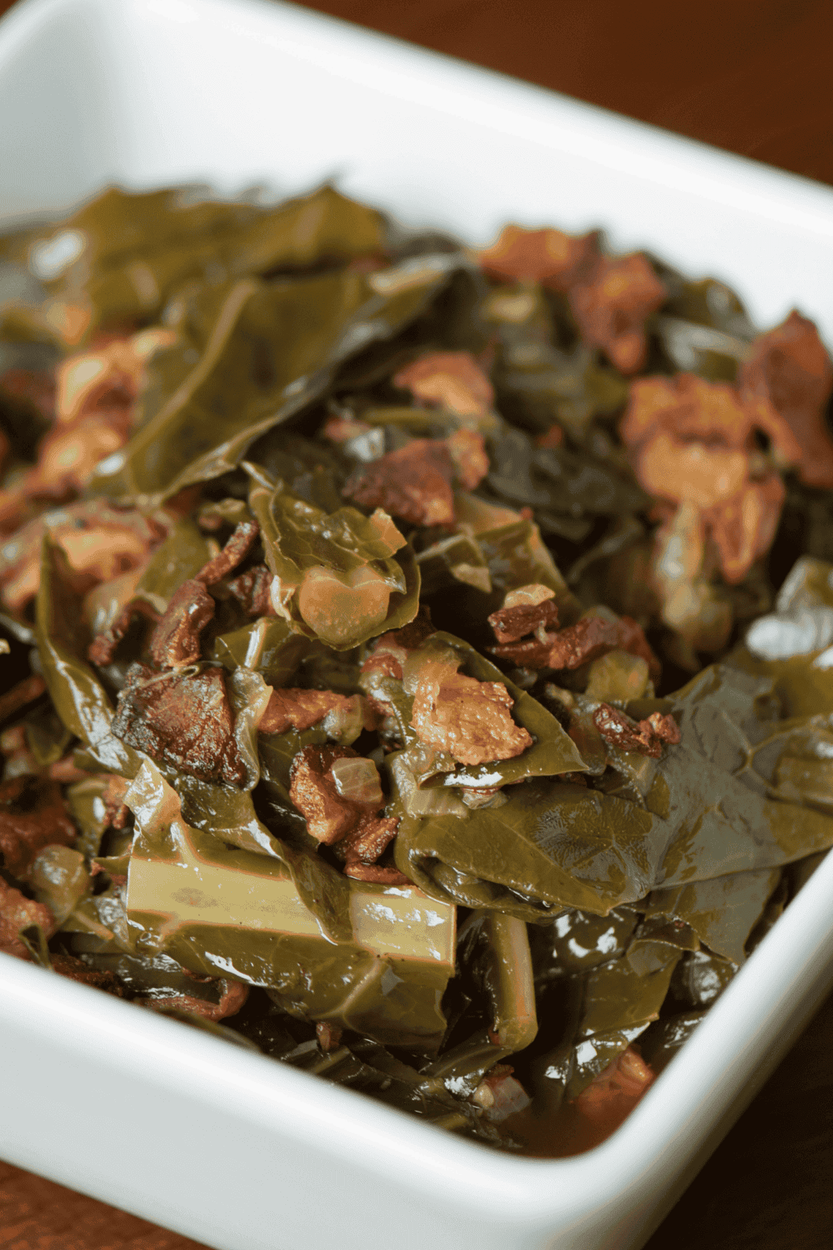 collard greens and bacon.