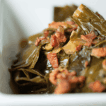 collard greens and bacon.