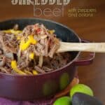 Cuban Shredded Beef with Peppers and Onions is a delicious blend of tender meat and delectable flavors that combine to make a healthy and wholesome meal.