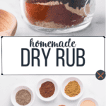 Recipe for the best homemade dry rub that is perfect for chicken and pork.