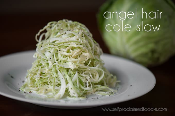 Angel Hair Coleslaw - Self Proclaimed Foodie