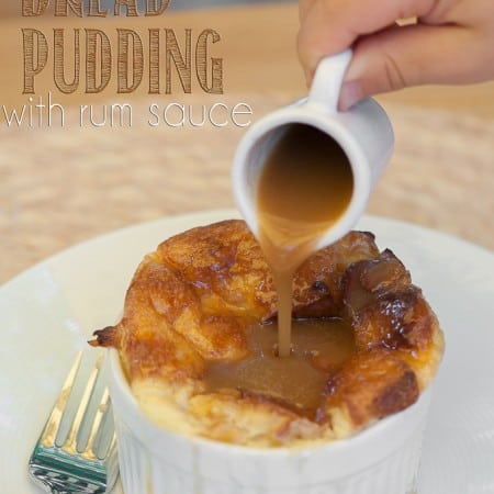 This Banana Bread Pudding with Rum Sauce is a rich and decadent dessert that not only tastes good, but it looks impressive and is simple to make.