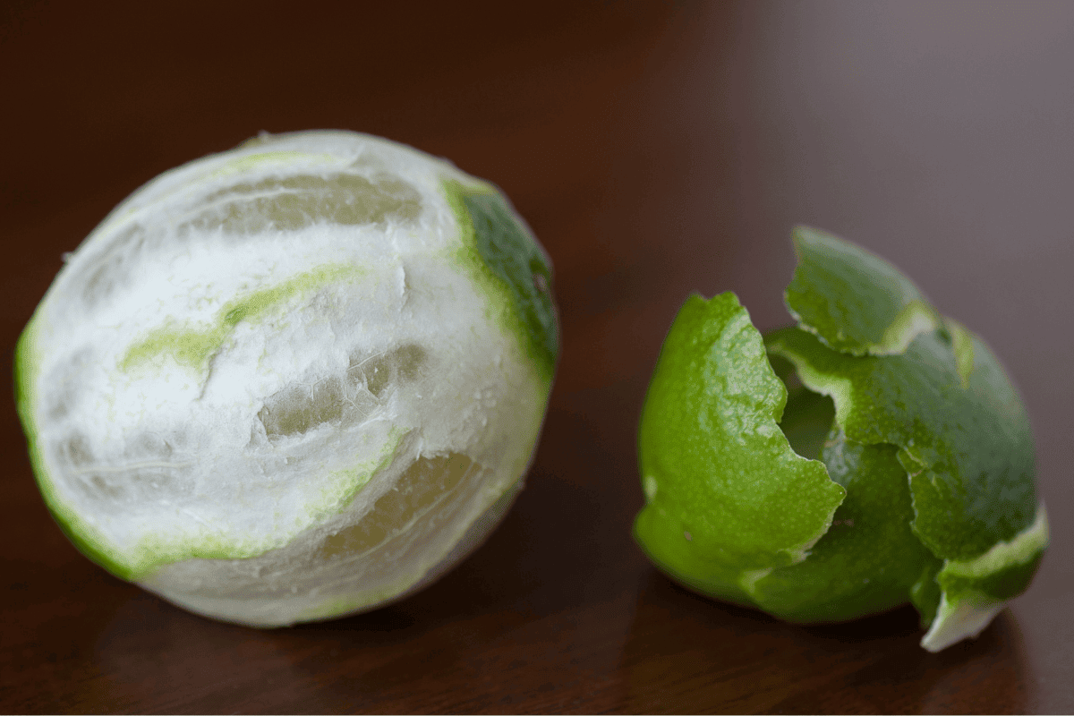 peeled lime.