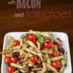 These vibrant Wax Beans with Bacon and Tomatoes bring out the intense flavors of the beans and cherry tomatoes with a bacon sherry vinaigrette.