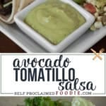 avocado tomatillo salsa recipe.