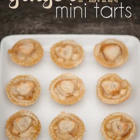 Ginger Pear Mini Tarts | Self Proclaimed Foodie