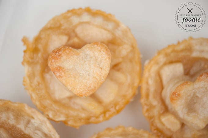 a close up of an individual pear tart