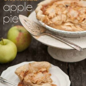 Hard cider caramel apple pie