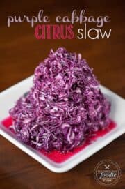 Purple Cabbage Citrus Coleslaw - Self Proclaimed Foodie