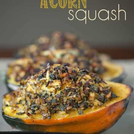 This Stuffed Acorn Squash is full of your favorite Fall and Thanksgiving favorites for a perfect side dish or healthy lunch.