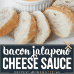 bacon jalapeno cheese fondue dip.