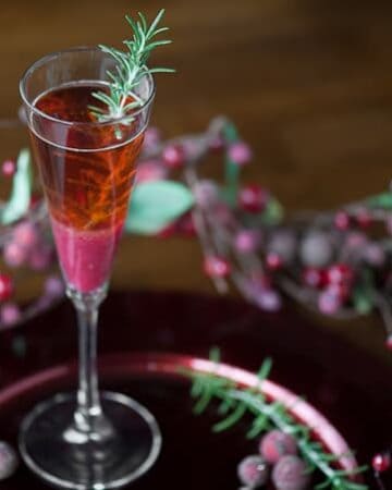 This refreshing and delicious Cranberry Pear Moscato is the quintessential cocktail this holiday season.