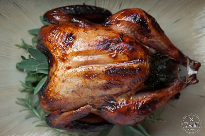 Impress your Thanksgiving guests by serving some Damn Good Roast Turkey. Its unbelievably moist from the apple cider brine and flavorful from all the herbs.
