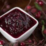 This sweet and incredibly flavorful Fresh Cranberry Sauce made with fresh orange juice and Grand Marnier is a must have Thanksgiving side dish.
