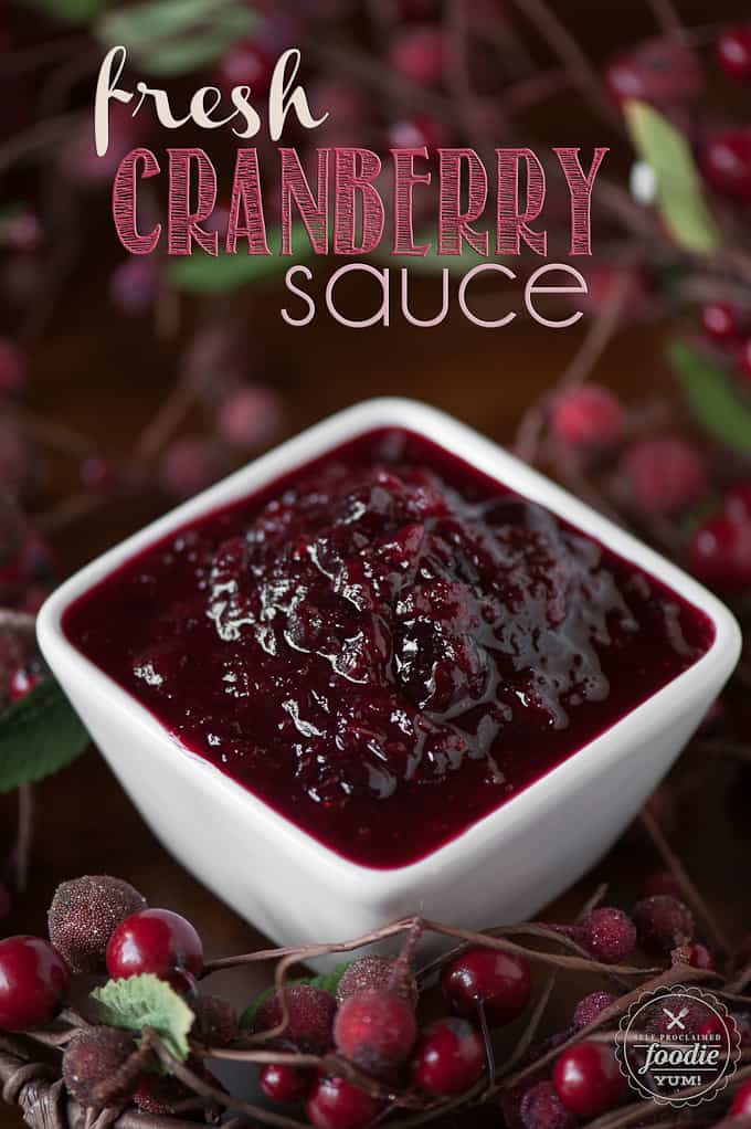 Fresh Homemade Cranberry Sauce Recipe Self Proclaimed Foodie