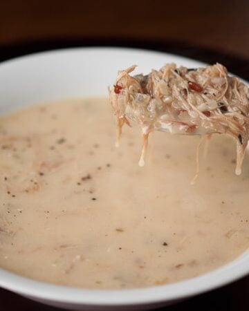 Leftover Turkey & Wild Rice Soup transforms your turkey carcass into the most delicious, rich, tasty feel good soup.