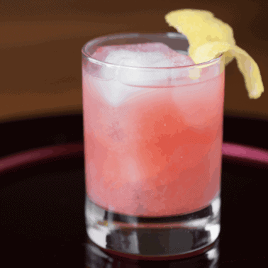 pomegranate whiskey sour.