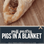 puff pastry pigs in a blanket.