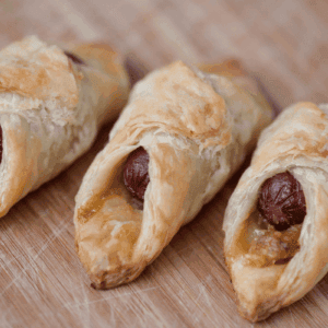 puff pastry pigs in a blanket.