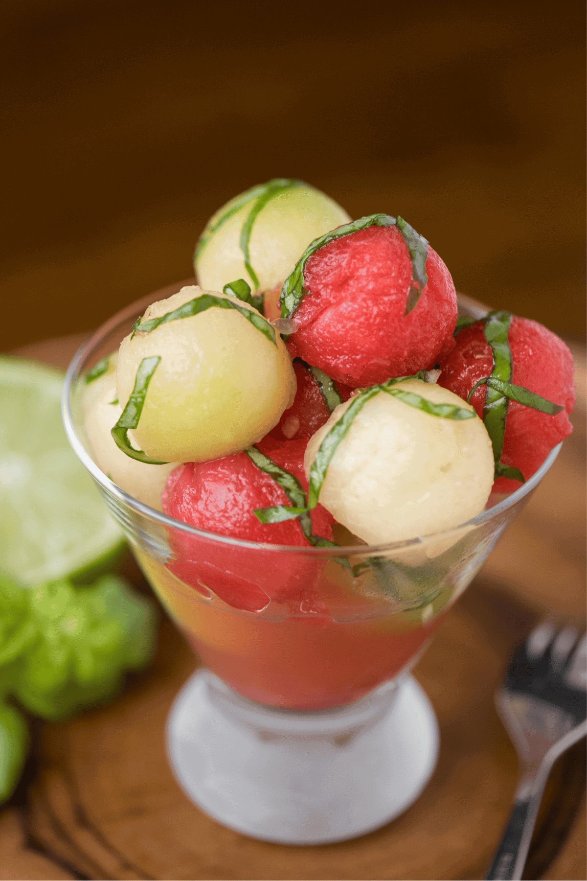 Fresh Melon Basil Salad
