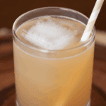 Apple Ginger bourbon cocktail.