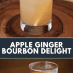 Apple Ginger bourbon cocktail.