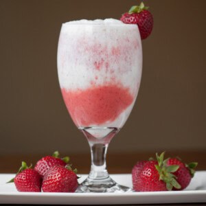 strawberry coconut pineapple lava flow drink recipe.