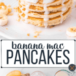 Island-style banana mac nut pancakes.