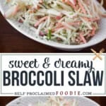 creamy broccoli coleslaw recipe.