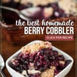 easy mixed berry cobbler recipe.