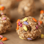 no bake oat balls with sunflower seeds and chocolate.