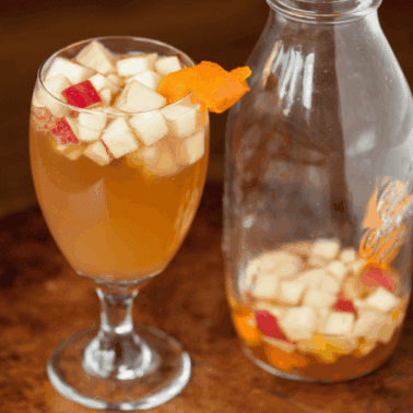 apple cider sangria.