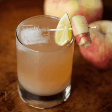 apple ginger stonewall cocktail.