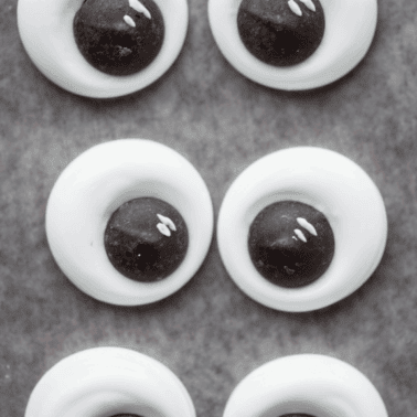 homemade candy eyes.