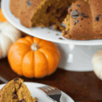 homemade chocolate chip pumpkin bundt cake recipe.