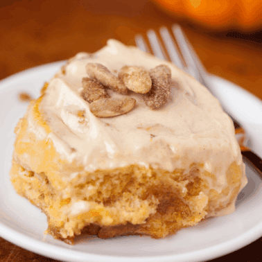 pumpkin spice cinnamon rolls.
