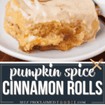 pumpkin cinnamon roll recipe.