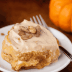 pumpkin spice cinnamon rolls.