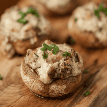 bacon blue cheese stuffed mushrooms.