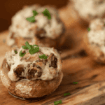 bacon blue cheese stuffed mushrooms.