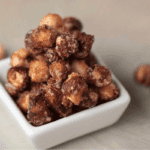 homemade candied hazelnuts.