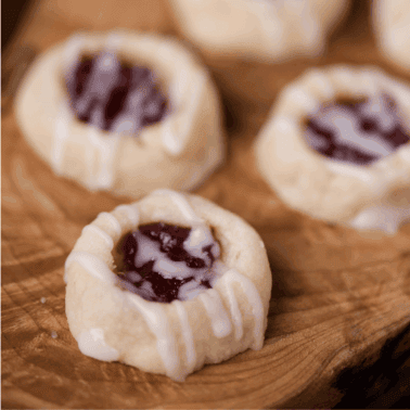 cherry almond thumbprints.