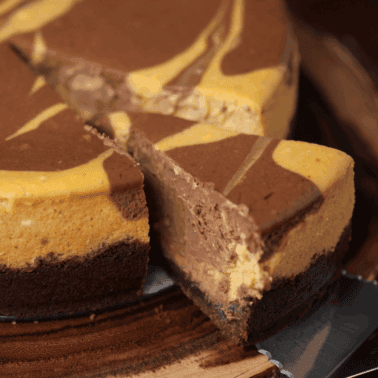 marbled chocolate pumpkin cheesecake recipe.