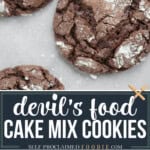 chocolate cake mix cookies.